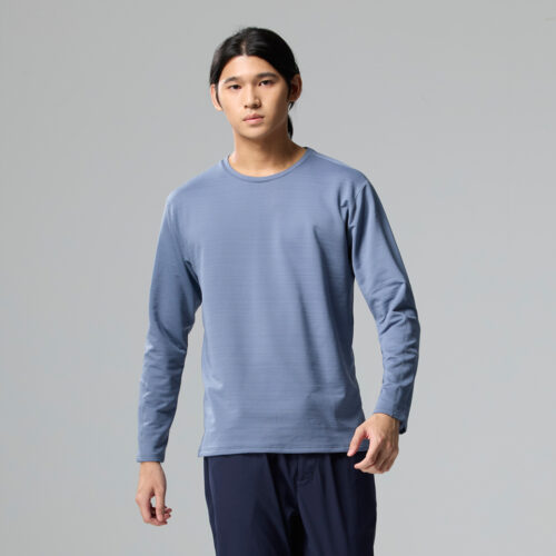 男款 機能保暖圓領長袖加厚保暖衣