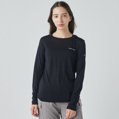 女款 羊毛塗鴉長Tee/雪橇白熊