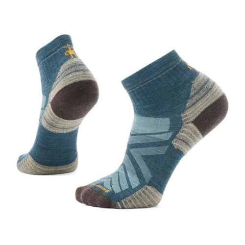 男款 機能 戶外 局部 輕量 減震 低筒襪 暮光藍